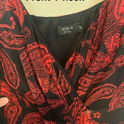 IGIGI Red Paisley Dress Size 14 $15 OBO