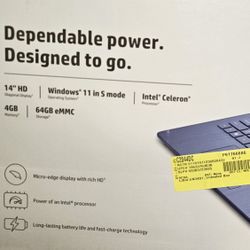 14in HP LAPTOP WINDOWS 11 64gb 4gb Ram 
