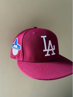 Los Ángeles Dodgers Hat Club Merlot collection fitted hat