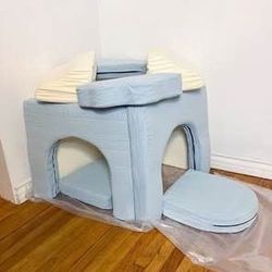 Sale! New Archways 9pc Corduroy kids toddlers Play Sofa Playroom Furniture