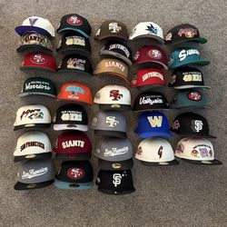 Mostly 1/8 New Era SF Giants 49ers Sharks Valkyries 