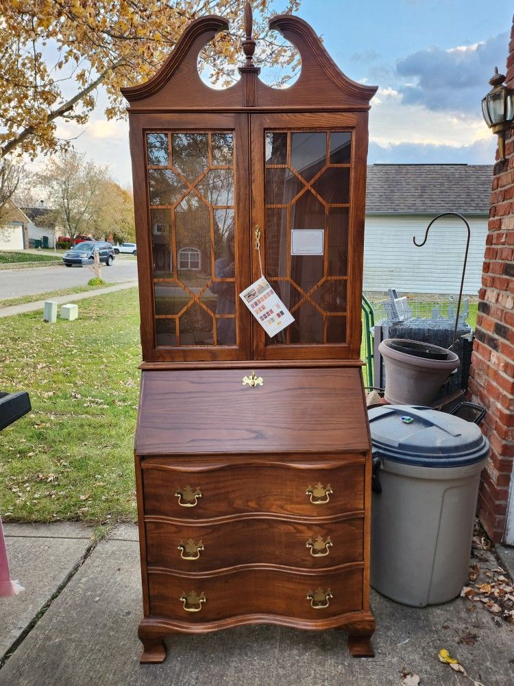 Jasper Cabinet Company Drop-Front Secretary (Lighted)