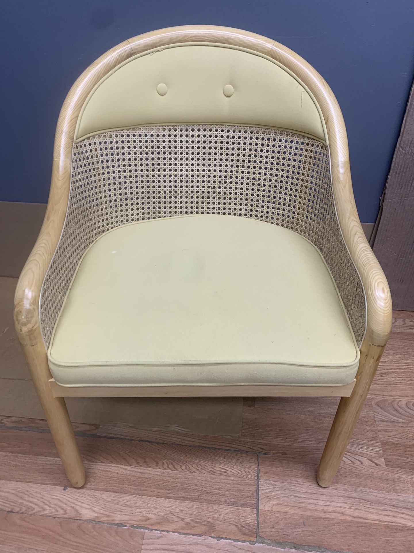 Cane Arm Chair With Cushion