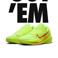 Nike Sir Zoom GT Cut EYBL "Volt Bright Crimson "