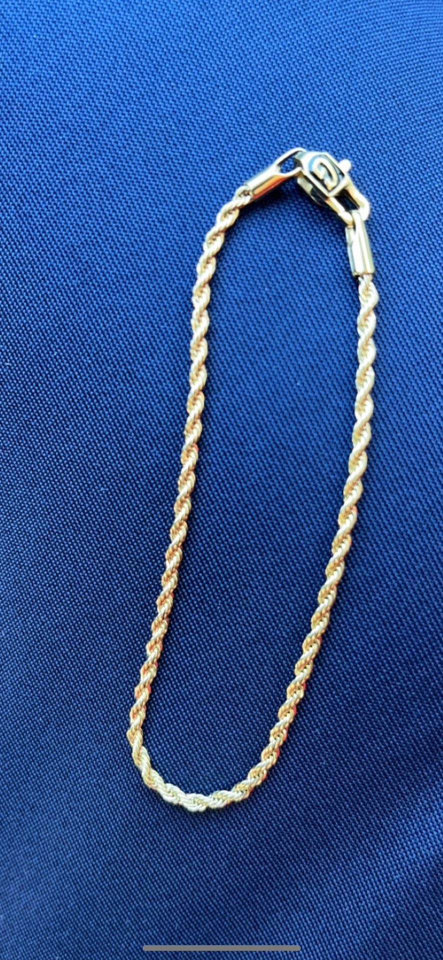 Price Drop! Rope Bracelet 18k Gold Plated