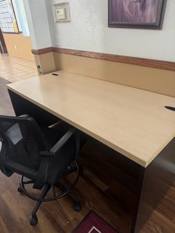 Office desk and chair