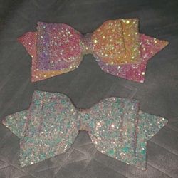 🩷 2 New Glitter Bows For Straw Deco - Available