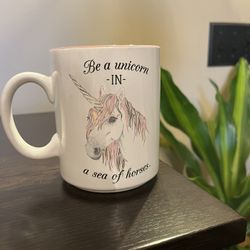 Unicorn Lover Mug by Love Your Mug Beautiful Colors Pink Inside