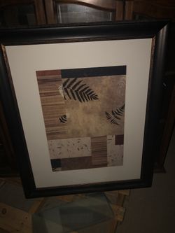 Wall decor picture with frame