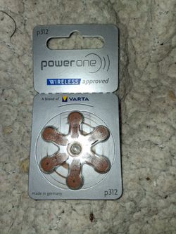 Power One p312 Hearing Aid Batteries 6-Pack