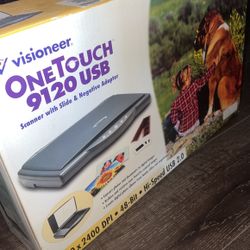 Visioneer One Touch 912 USB Scanner With Slide & Negative Adapter Brand New In Box 