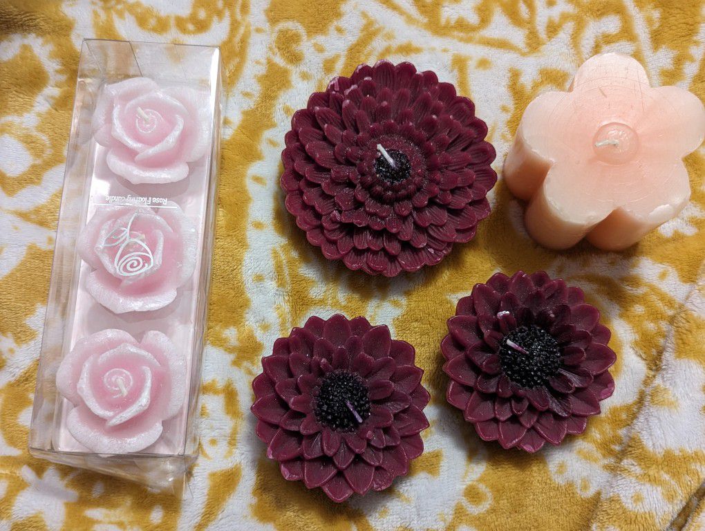 7 Floral candles