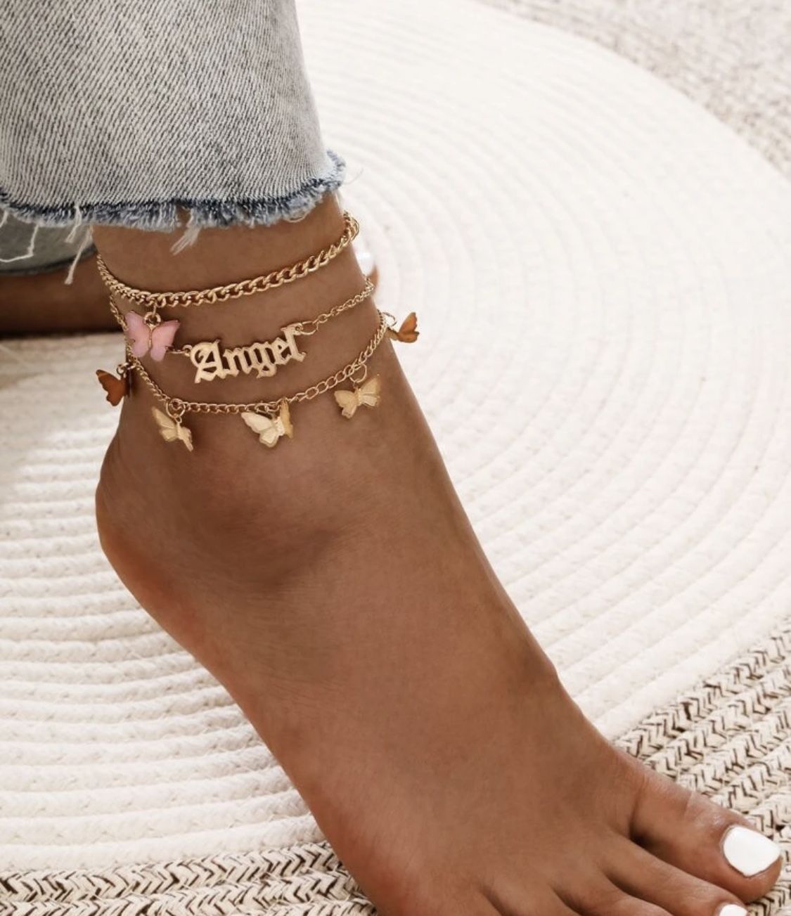 Angel Charm Anklet Ankle Bracelets 