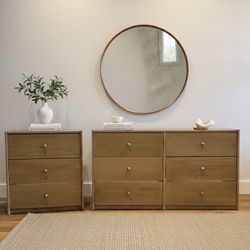 NEW Refinished Pottery Barn Inspired 6 Drawer Dresser and Nightstand Set