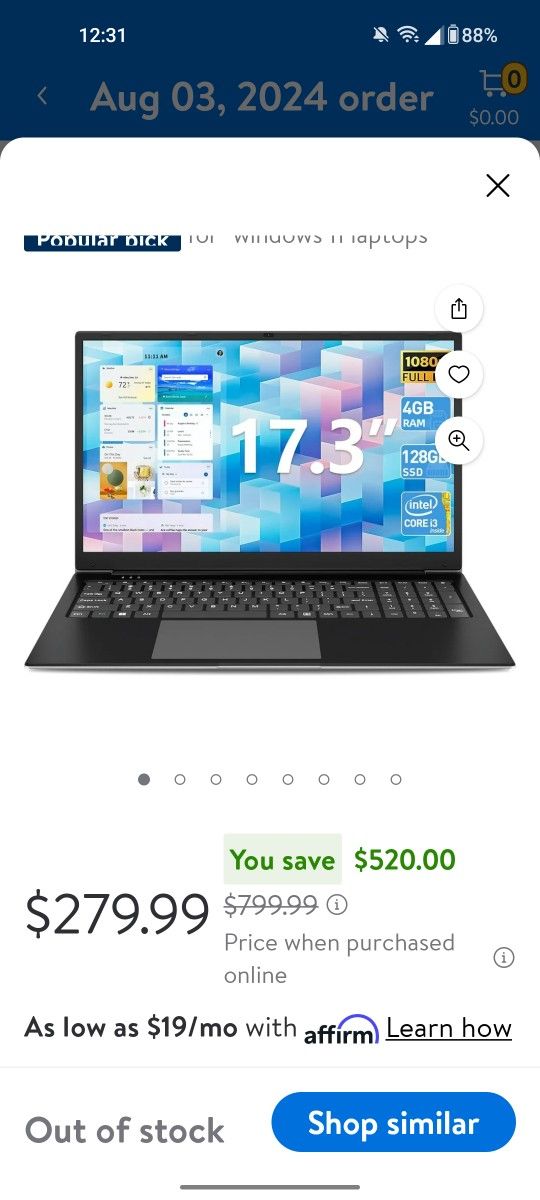 SGIN 17.3 inch Laptop Computer with Windows 11