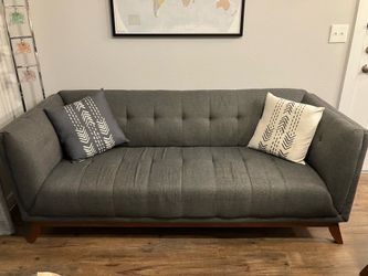 Gray Couch and Loveseat