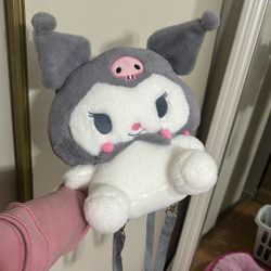 Kuromi plush bag backpack