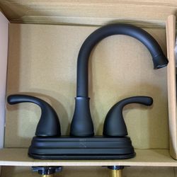 ANZA 2 Handle Widespread Hole Mount Matte Black