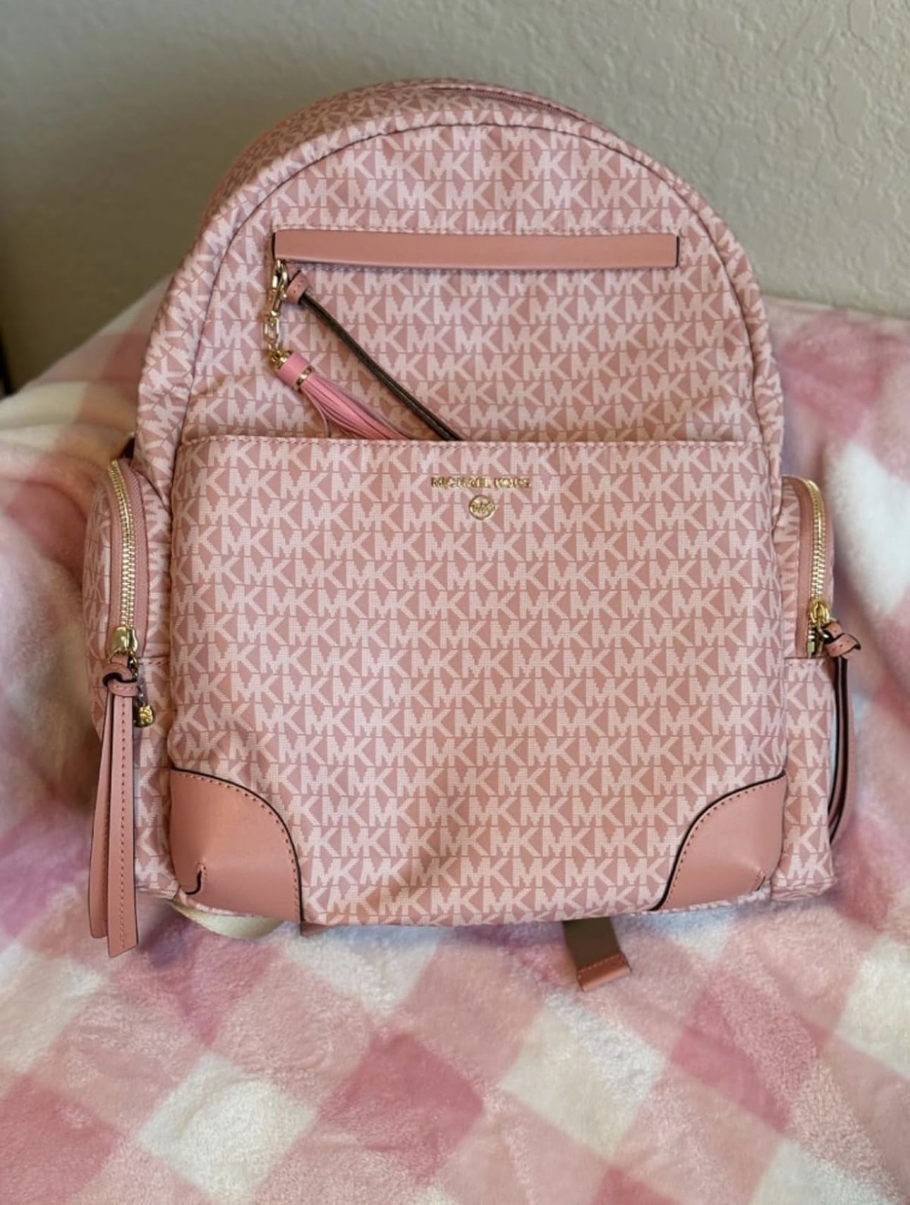 Michael Kors Women's Prescott Large Backpack Pink