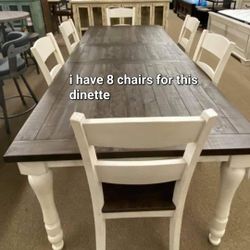 9 Peice Dinnette Table 