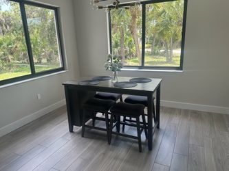 Table and 4  chairs