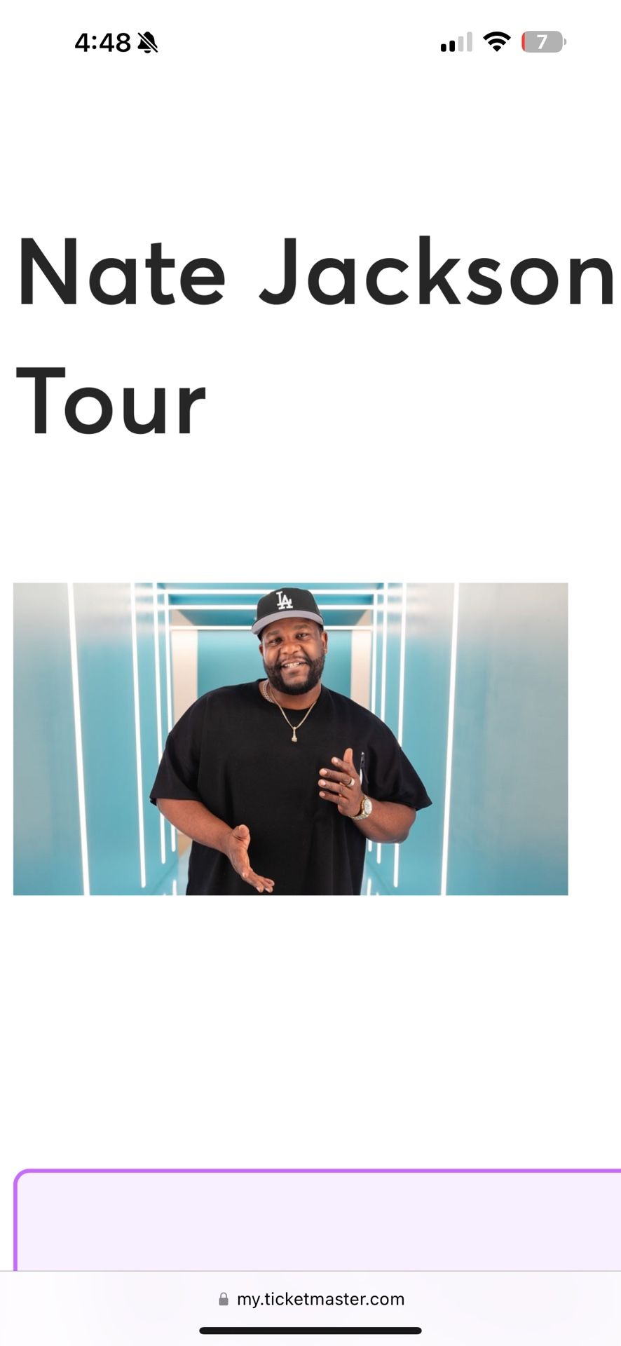 Nate Jackson Tickets