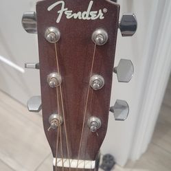 Fender Acoustic Guitar With Stand 