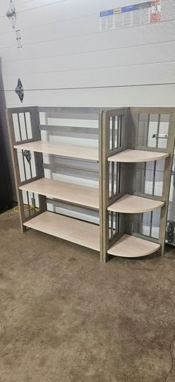 Folding Shelf. with Corner Shelf Unit