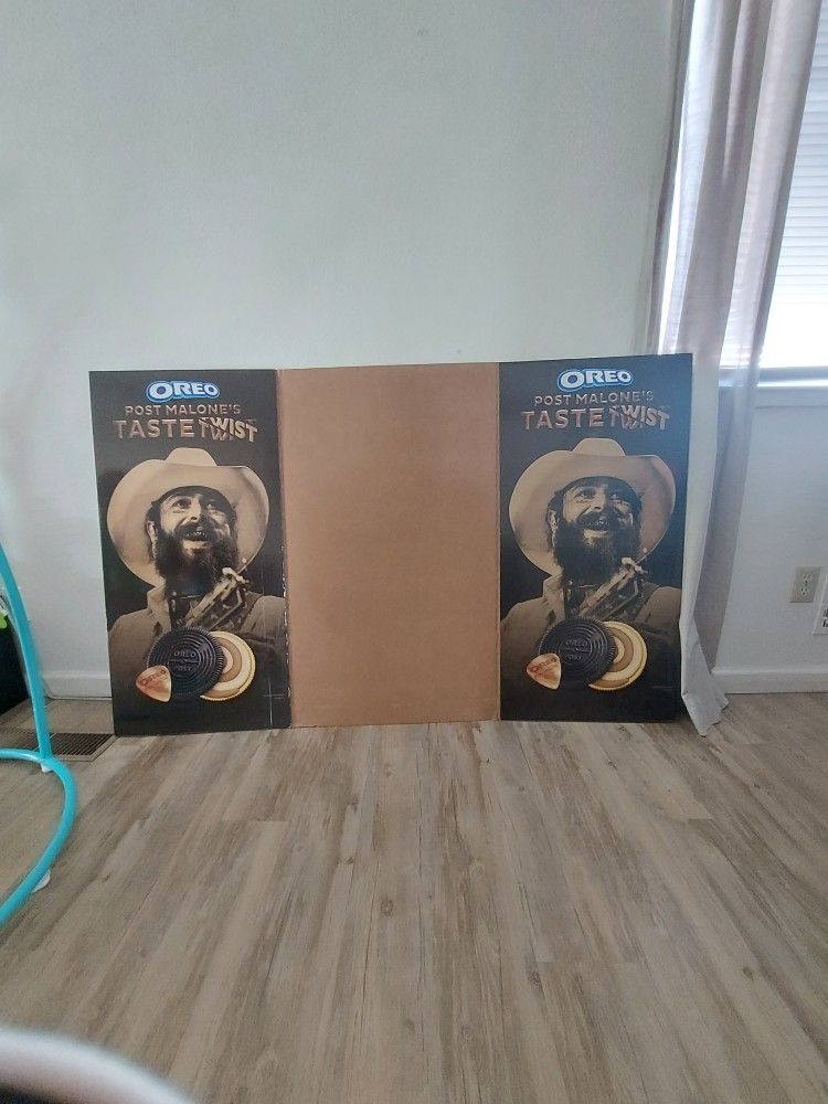 Oreo Twist Post Malone Cardboard Display