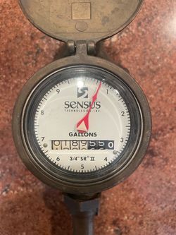 SENSUS 3/4” brass Water Meter