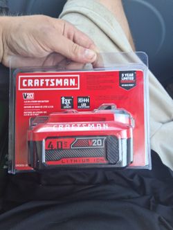 CRAFTSMAN 20V 4AH BATTERY 