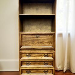 Free Delivery - Vintage Bookshelf with Drawer Storage 