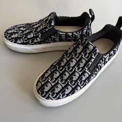 Christian Dior Slip Ons Women’s Tennis Shoes 38/size 8 Authentic Good Condition 
