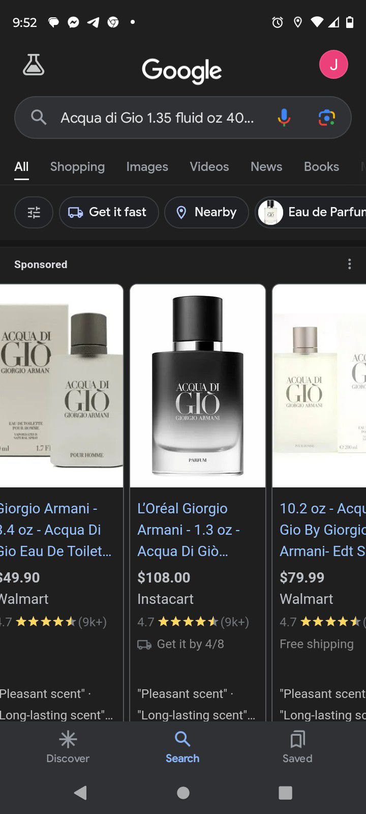 Acqua Di Gio Pru The Perfume