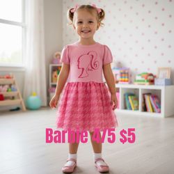 BARBIE DRESS 👗 GREAT CONDITION SIZE 4-5 ❤️❤️M15 010626