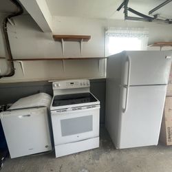 Frigidaire Refrigerator- GE Stove- GE Dish Washer