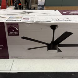 HOME DECORATORS COLLECTION -  Merwry 52 inch Indoor Ceiling Fan in Matte Black