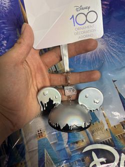 Disney100 Celebration Mickey Mouse Ear Hat Ornament