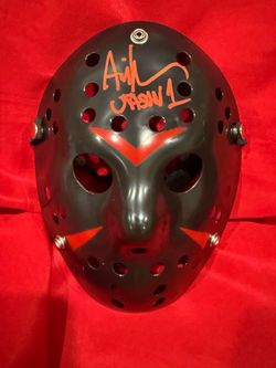 Ari Lehman Signed " Jason 1 " Friday The 13th Hockey Mask  AUTO BAS Beckett