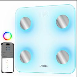 Alcedo Smart Bluetooth Body Fat Scale with 20 Body Metrics