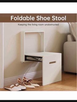 New 17.55"W Wall Mounted Folding Solid Step Stools,