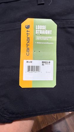 Carhartt Loose Straight Work Pants Black 36x32