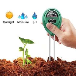 In1 Moisture Sunlight PH Meter Soil Water Acidity Humidity Light PH Test Garden Plants Flowers 