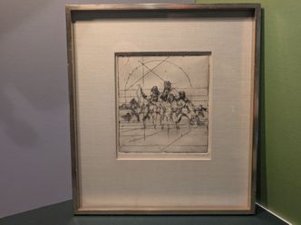 1964 Paul Darrow Etching – Artist Proof "Untitled" (Framed)