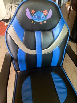 Stitch Gaming Chair Black and Blue