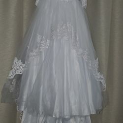 Communion / Flower Girl White Dress