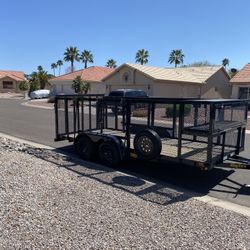 16 Ft Big Tex Landscape Trailer