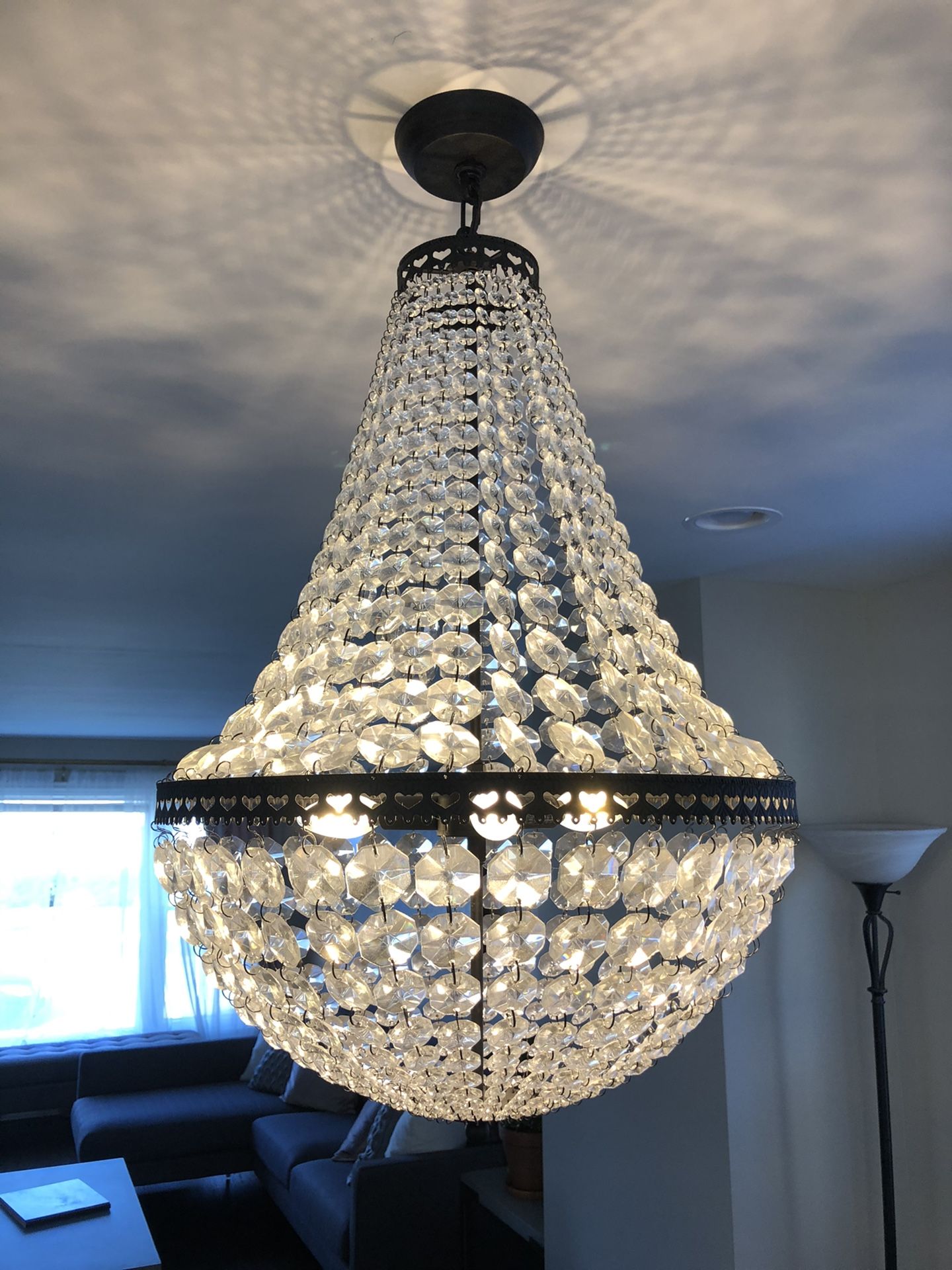 Pottery Barn Crystal Chandelier