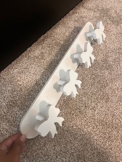 White Bow hook for walls
