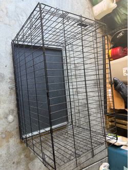 Large Black Wire Dog Crate